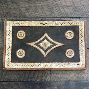 Vintage leather clutch.